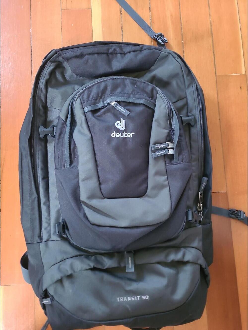 Deuter Transit 50 Backpack Travel Pack 50 Litres Vari Quick System With Daypack